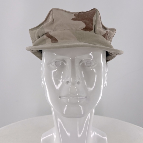 USMC 8-Point Ripstop Desert Camouflage Hat - Picture 1 of 12